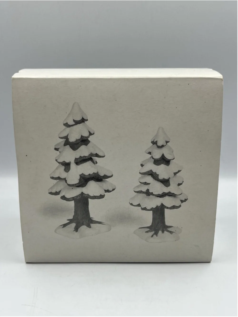 DEPT 56 5251-5 Village Accessories small porcelain pines 2pc see all ,COLLECT